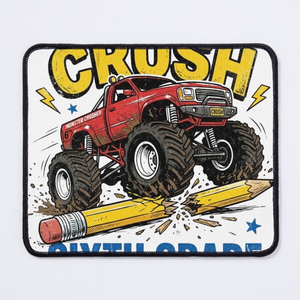 Item preview, Ready To Crush Sixth Grade Monster Truck Back To School Boys designed and sold by raedattia.