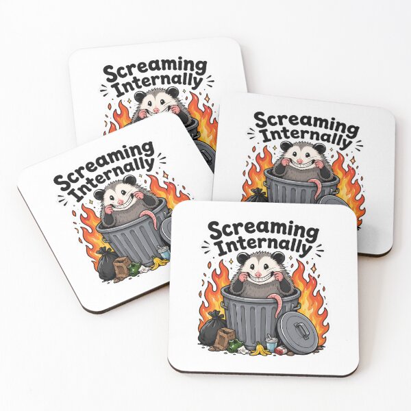 Item preview, Screaming Internally Possum Trash Fire designed and sold by NeoSakura.