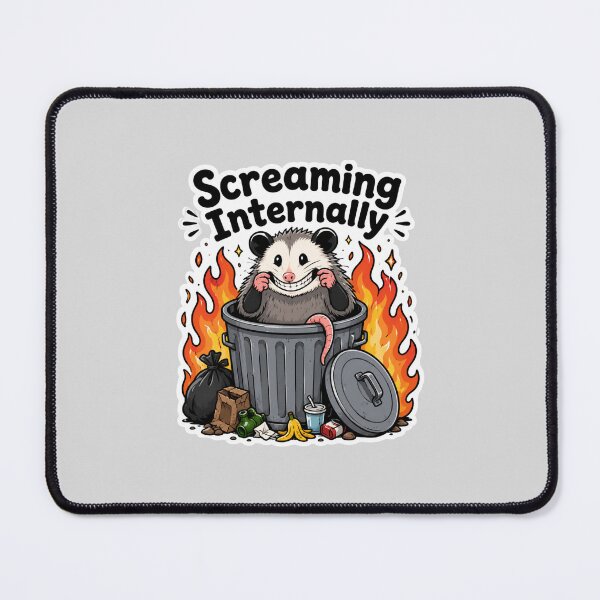 Item preview, Screaming Internally Possum Trash Fire designed and sold by NeoSakura.