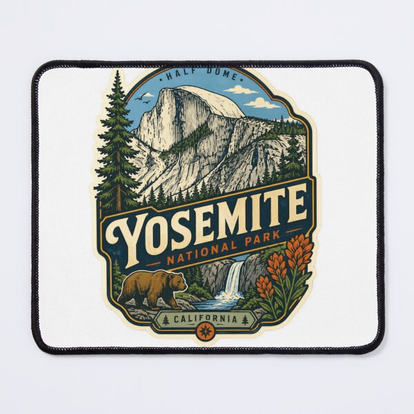 Item preview, Half Dome Yosemite National Park California Mountain Hiking Explorer designed and sold by Simsimah26Parks.