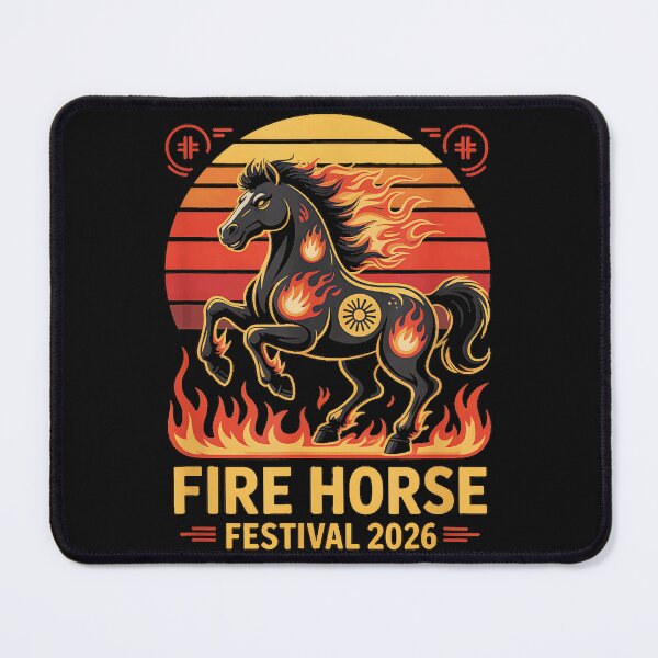 Item preview, Fire Horse Festival 2026 Zodiac Horse Lover Equestrian Celebration designed and sold by MOnnroyu.