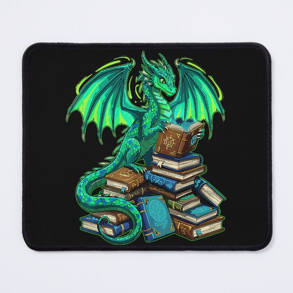 Item preview, Dragon Reading Books Fantasy Bookworm designed and sold by MOnnroyu.