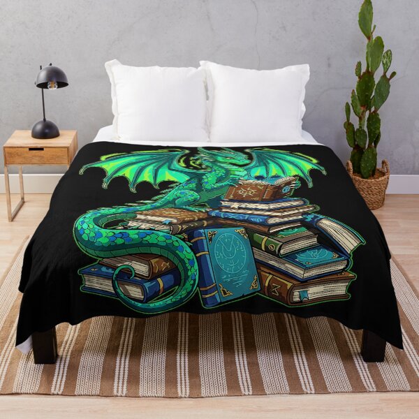 Item preview, Dragon Reading Books Fantasy Bookworm designed and sold by MOnnroyu.
