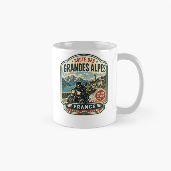 Item preview, Route Des Grandes Alpes Thonon Menton France 684 Km 425 Mi Motorcycle Road Trip Biker Journey designed and sold by Simsimah26Parks.