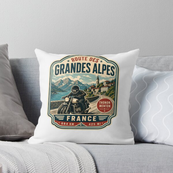 Item preview, Route Des Grandes Alpes Thonon Menton France 684 Km 425 Mi Motorcycle Road Trip Biker Journey designed and sold by Simsimah26Parks.