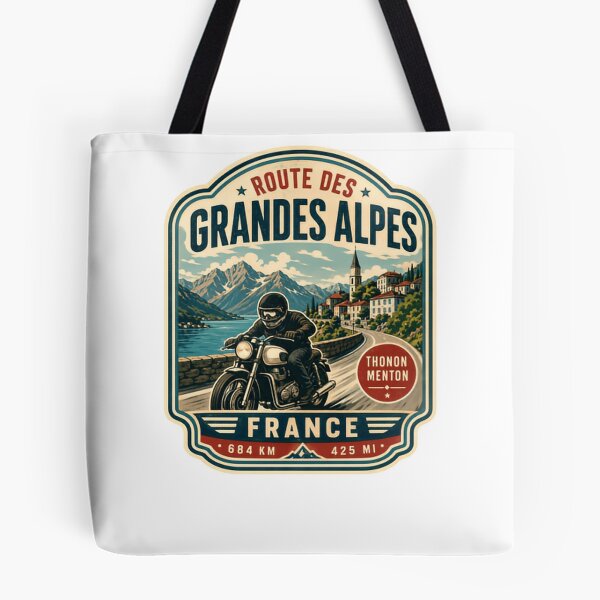 Item preview, Route Des Grandes Alpes Thonon Menton France 684 Km 425 Mi Motorcycle Road Trip Biker Journey designed and sold by Simsimah26Parks.