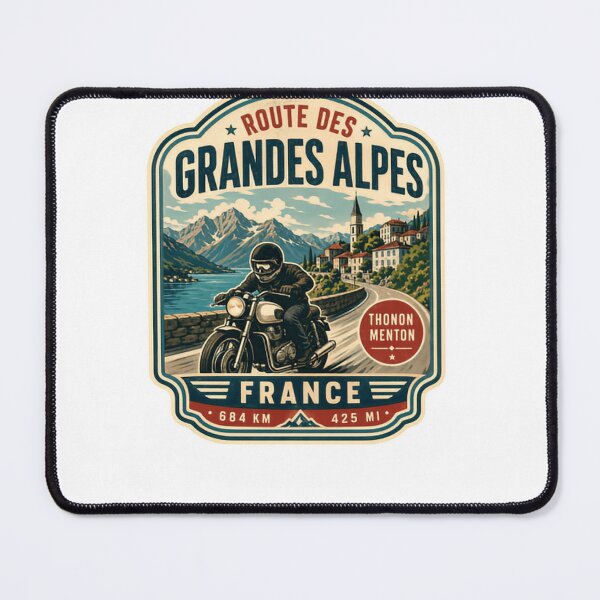Item preview, Route Des Grandes Alpes Thonon Menton France 684 Km 425 Mi Motorcycle Road Trip Biker Journey designed and sold by Simsimah26Parks.