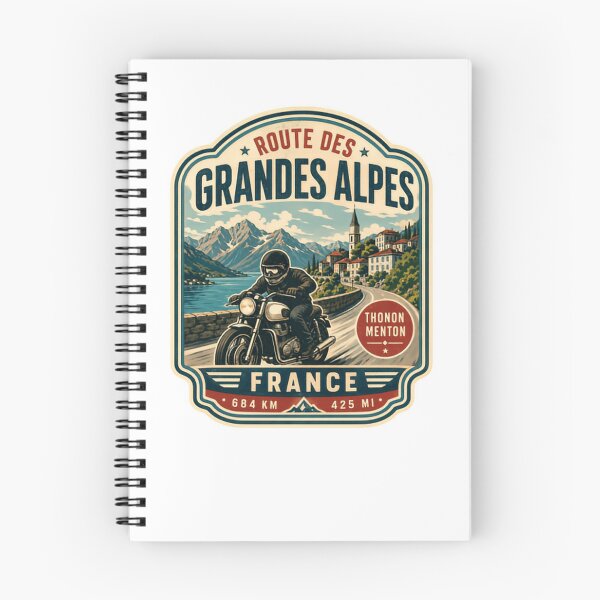 Item preview, Route Des Grandes Alpes Thonon Menton France 684 Km 425 Mi Motorcycle Road Trip Biker Journey designed and sold by Simsimah26Parks.
