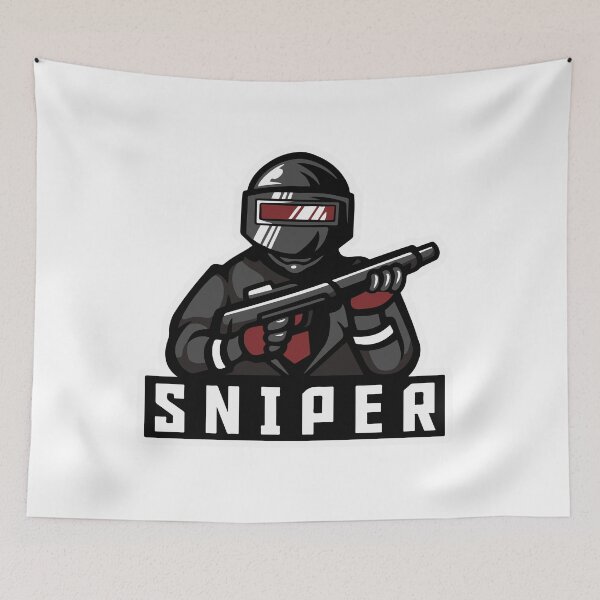 Item preview, Sniper Gaming Logo Icon for Esports and Print on Demand designed and sold by LeoArt007.