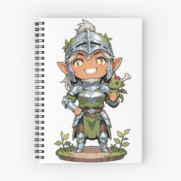 Item preview, Zara - The Knight with Tiny Dragon designed and sold by Peachymuse.