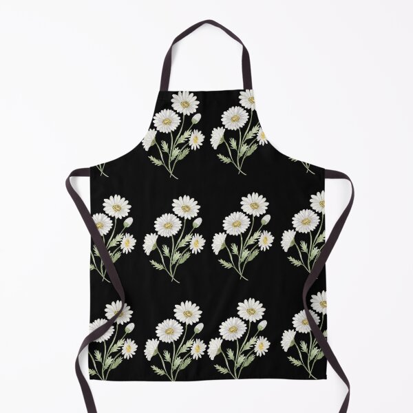 Item preview, White Daisy Seamless Pattern Black Background designed and sold by Jyoti Digital Artist.