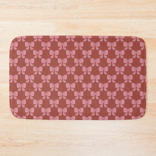 Item preview, Small Coquette Pink Bows on Rustic Terracotta Trellis designed and sold by DColourMuse.