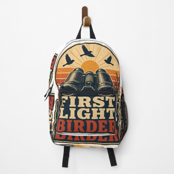 Item preview, Birdwatching T Shirt Vintage First Light Birder designed and sold by Freshloop Studio | Whimsical Vintage Art.