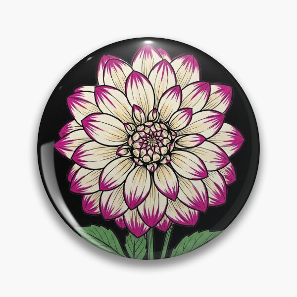 Item preview, Vintage Halftone Dahlia Geerlings Sorbet Comic Art designed and sold by FreiherrPK.