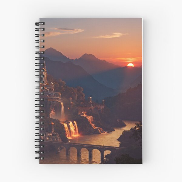 Item preview, Twilight Royalty, Fantasy Mountain Citadel at Sunset designed and sold by BlareBlare.