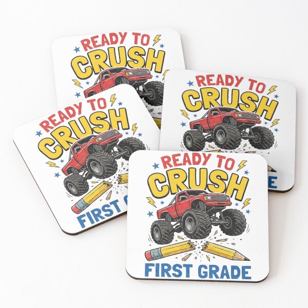 Item preview, Ready To Crush First Grade Monster Truck Back To School Boys designed and sold by raedattia.