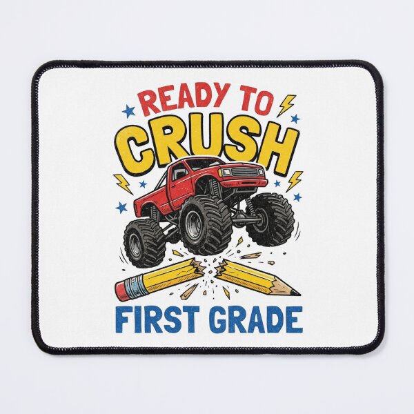 Item preview, Ready To Crush First Grade Monster Truck Back To School Boys designed and sold by raedattia.