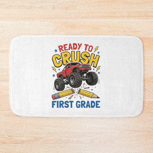Item preview, Ready To Crush First Grade Monster Truck Back To School Boys designed and sold by raedattia.
