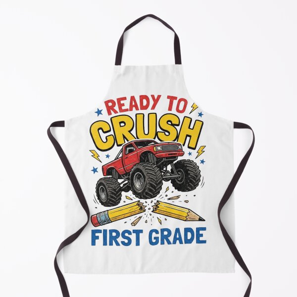 Item preview, Ready To Crush First Grade Monster Truck Back To School Boys designed and sold by raedattia.