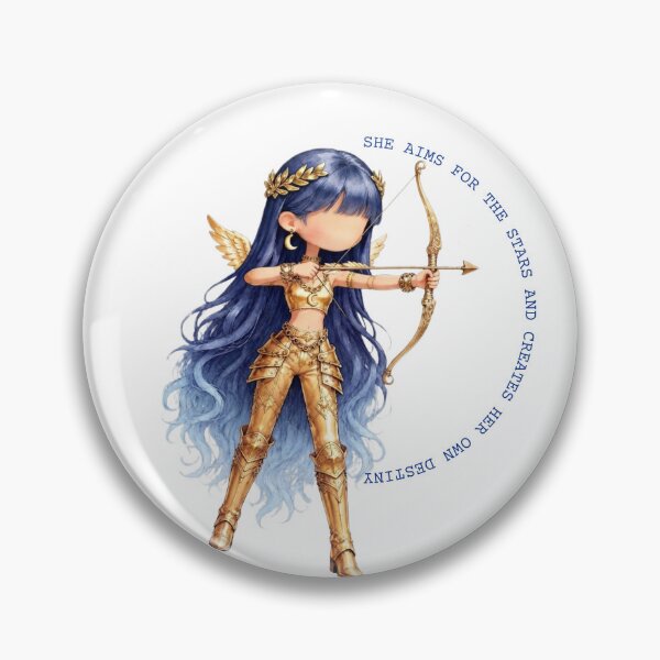 Item preview, She Aims for the Stars and Creates Her Own Destiny | Cute Fairy Archer Sticker designed and sold by DesignNouha.