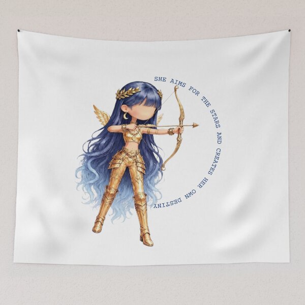 Item preview, She Aims for the Stars and Creates Her Own Destiny | Cute Fairy Archer Sticker designed and sold by DesignNouha.