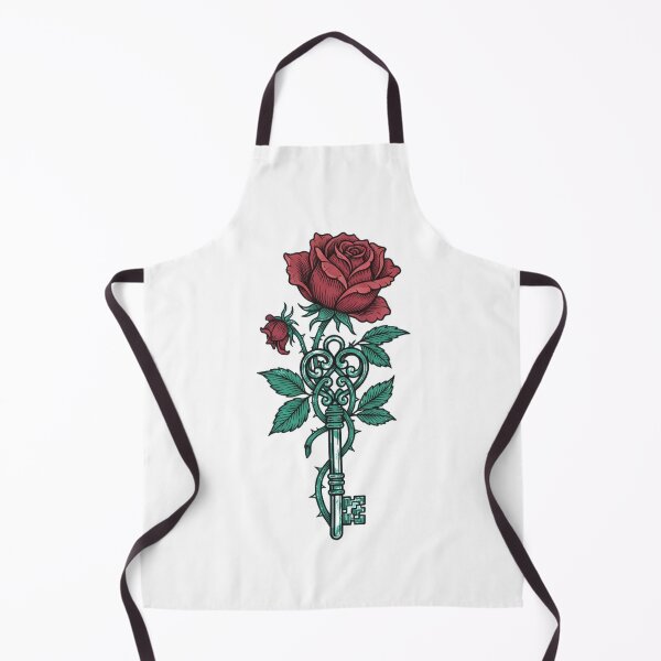 Item preview, Botanical Dark Romance Withered Rose and Vintage Key Graphic designed and sold by Ahmed Nedji.