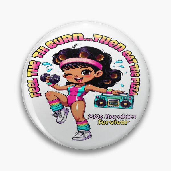 Artikelvorschau, 80s Aerobics Survivor T-Shirt – Feel the Burn, Then Eat the Pizza! | Funny Retro Workout Graphic Tee | Vintage Fitness Shirt entworfen und verkauft von Sushikidsntoddlers.