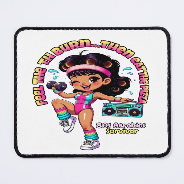 Item preview, 80s Aerobics Survivor T-Shirt – Feel the Burn, Then Eat the Pizza! | Funny Retro Workout Graphic Tee | Vintage Fitness Shirt designed and sold by Sushikidsntod.