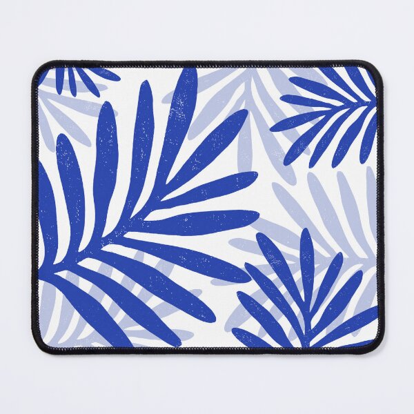 Item preview, Blue Tropical Palm Leaves Pattern | Modern Botanical Minimalist Jungle Illustration designed and sold by Ramona-Gliga.