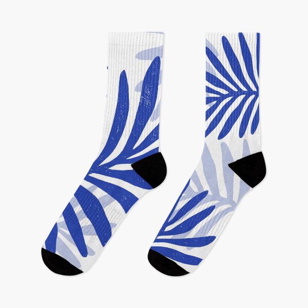 Item preview, Blue Tropical Palm Leaves Pattern | Modern Botanical Minimalist Jungle Illustration designed and sold by Ramona-Gliga.