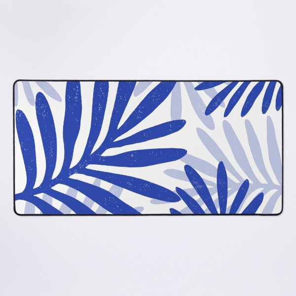 Item preview, Blue Tropical Palm Leaves Pattern | Modern Botanical Minimalist Jungle Illustration designed and sold by Ramona-Gliga.