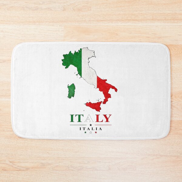 Item preview, Italy Map with National Flag Design designed and sold by ali prints.