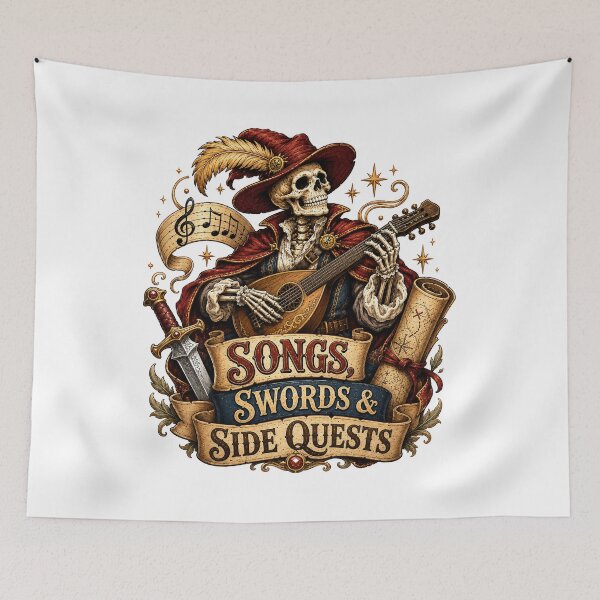 Item preview, Songs Swords Side Quests Tabletop Gaming designed and sold by BartArtPhoto.