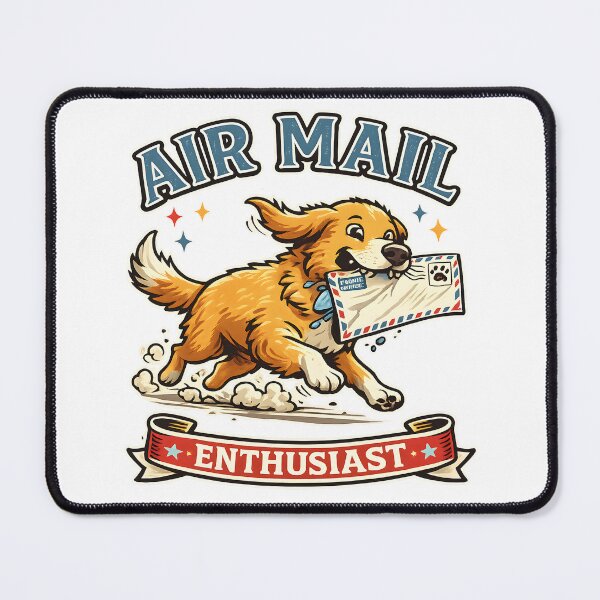 Item preview, Air Mail Dog Funny Mail Carrier designed and sold by CreativeMindsetLab.