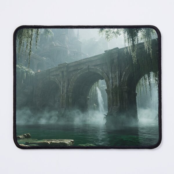 Item preview, Echoes of Time - Ruined Mossy Bridge and Jungle Falls designed and sold by BlareBlare.