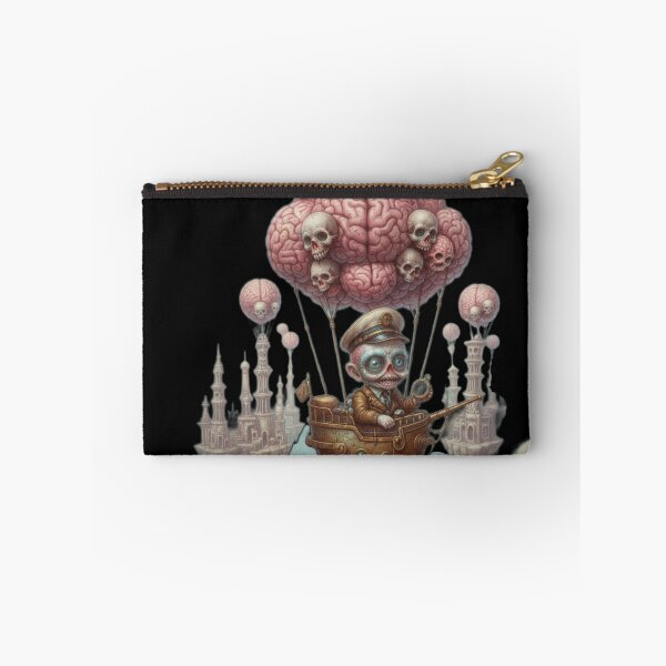 Item preview, The Adventures of Brainy Airship Captain Surreal Art designed and sold by LujziWorld.