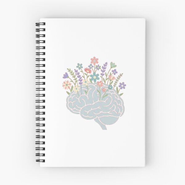 Item preview, Mental Health Bloom Wildflower Brain Silhouette Wellness Art designed and sold by Ahmed Nedji.