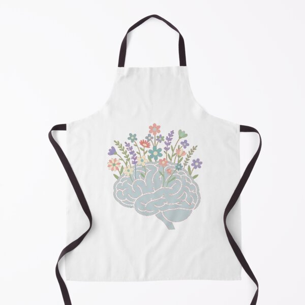 Item preview, Mental Health Bloom Wildflower Brain Silhouette Wellness Art designed and sold by Ahmed Nedji.