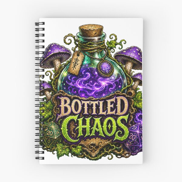 Artikelvorschau, Würfel für Tabletop-Spiele mit Chaos-Trank in Flaschen entworfen und verkauft von BartArtPhoto.