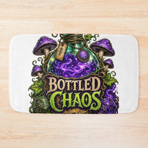 Artikelvorschau, Würfel für Tabletop-Spiele mit Chaos-Trank in Flaschen entworfen und verkauft von BartArtPhoto.