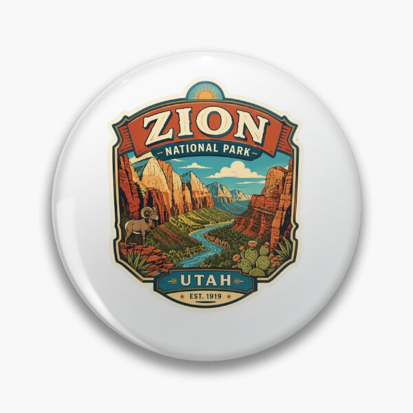 Item preview, Zion National Park Utah Est. 1919 Travel Outdoor Visitor Explorer designed and sold by Simsimah26Parks.