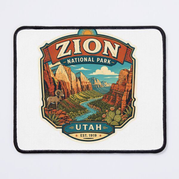 Item preview, Zion National Park Utah Est. 1919 Travel Outdoor Visitor Explorer designed and sold by Simsimah26Parks.