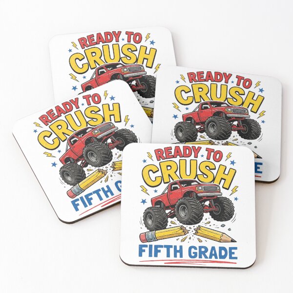 Item preview, Ready To Crush Fifth Grade Monster Truck Back To School Boys designed and sold by raedattia.