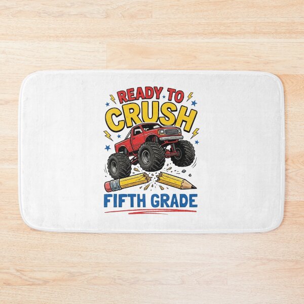 Item preview, Ready To Crush Fifth Grade Monster Truck Back To School Boys designed and sold by raedattia.