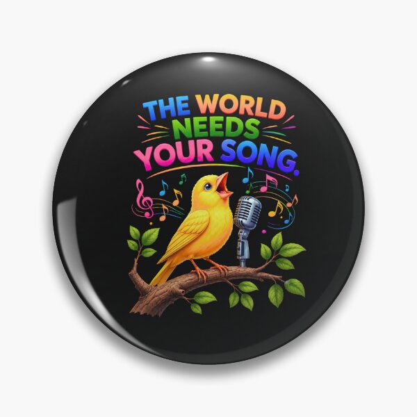 Item preview, The World Needs Your Song – Singing Canary Cartoon designed and sold by Aimetoi.