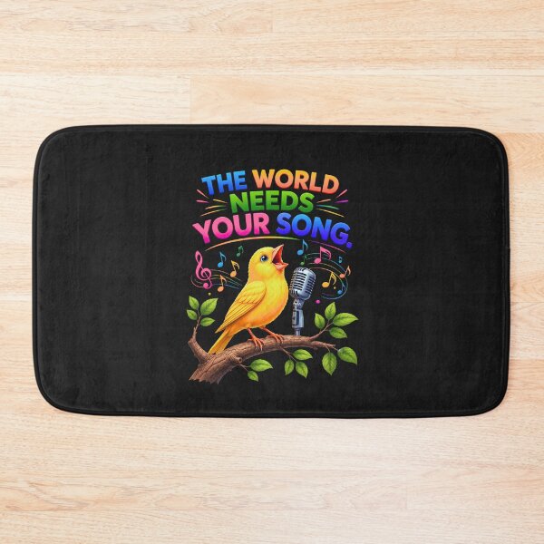 Item preview, The World Needs Your Song – Singing Canary Cartoon designed and sold by Aimetoi.