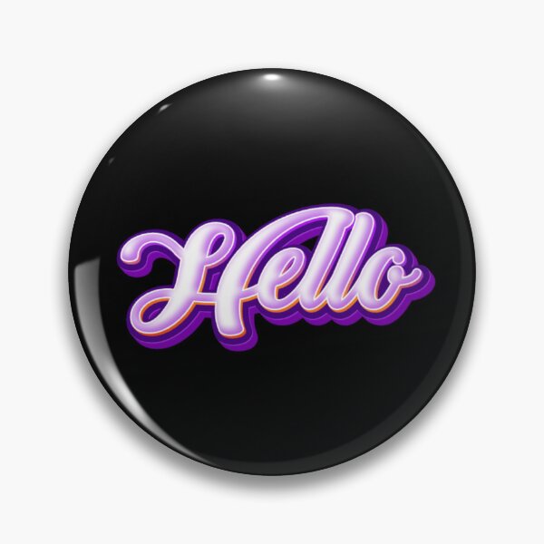 Item preview, Glowing Hello Typography designed and sold by Khadigadesings.
