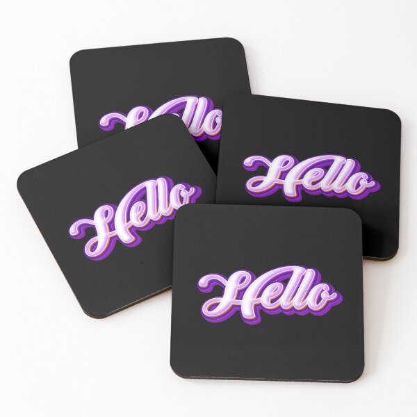 Item preview, Glowing Hello Typography designed and sold by Khadigadesings.