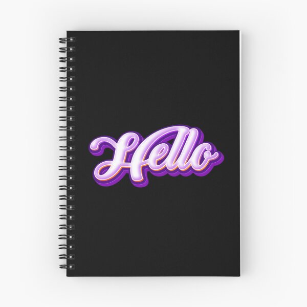 Item preview, Glowing Hello Typography designed and sold by Khadigadesings.