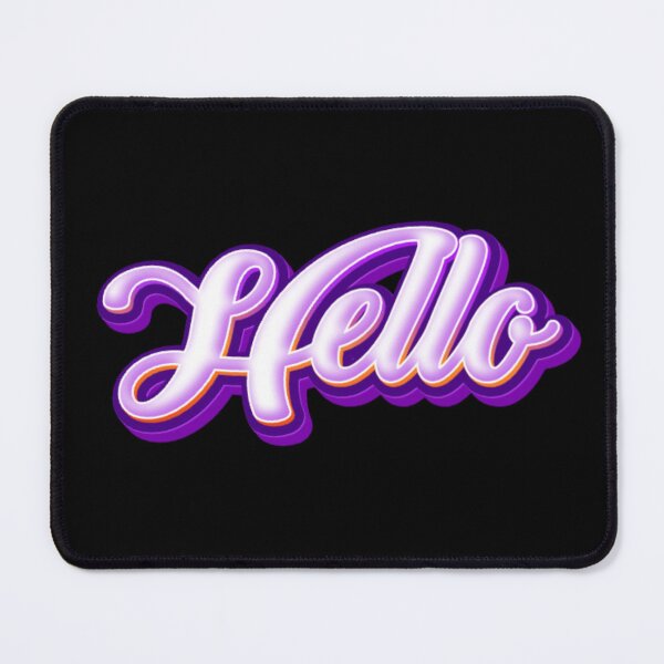 Item preview, Glowing Hello Typography designed and sold by Khadigadesings.